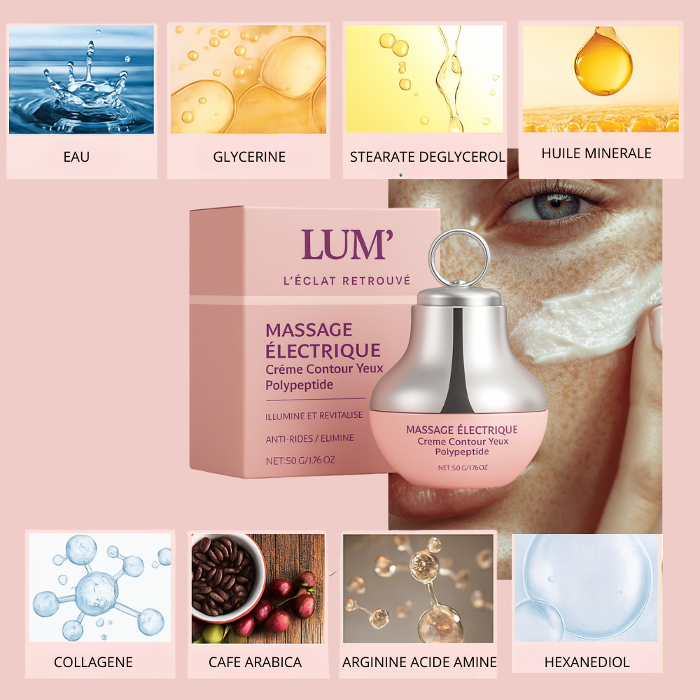 LUM’ EYES– Crème contour des yeux électrique : Anti-cernes et rides, Hydratante & Raffermissante.